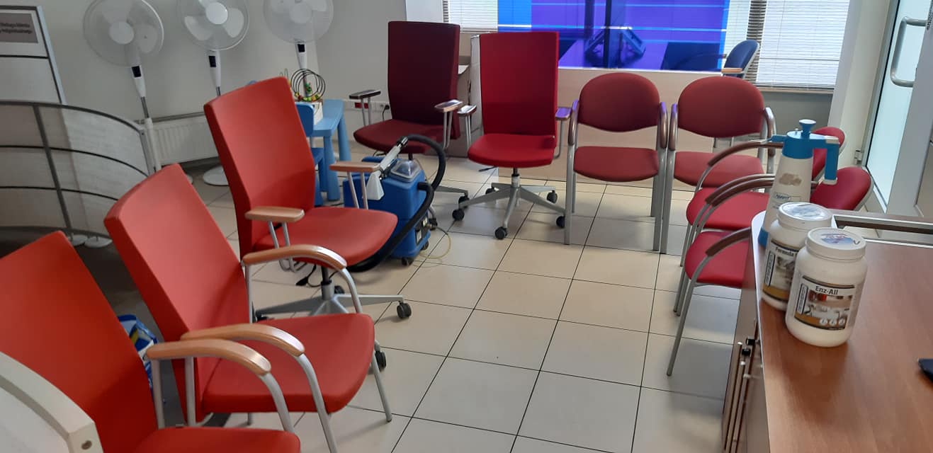 Pomieszczenie biurowe po pracach przygotowawczych